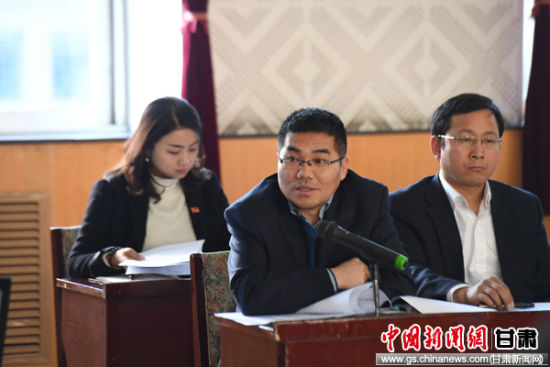 兰州市委市政府督查室副主任马永军交流发言.