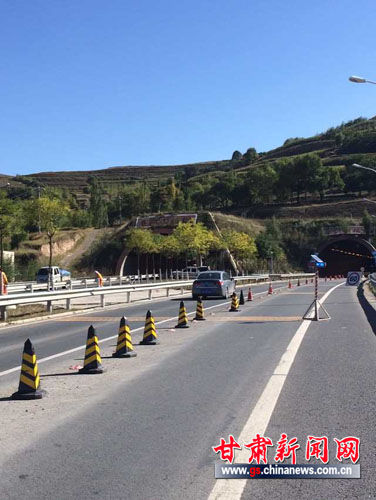 定西至天水方向路面塌陷抢修结束 恢复通行-甘