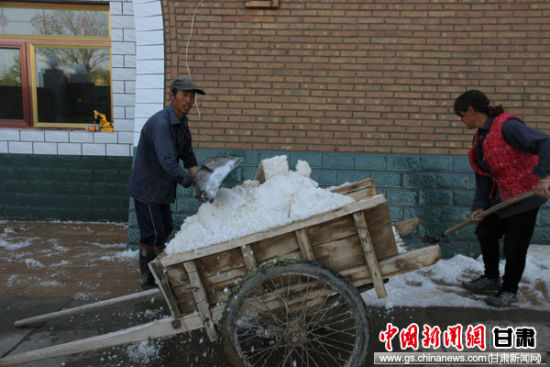 甘肃环县5乡镇遭遇冰雹天气 经济损失达千万元