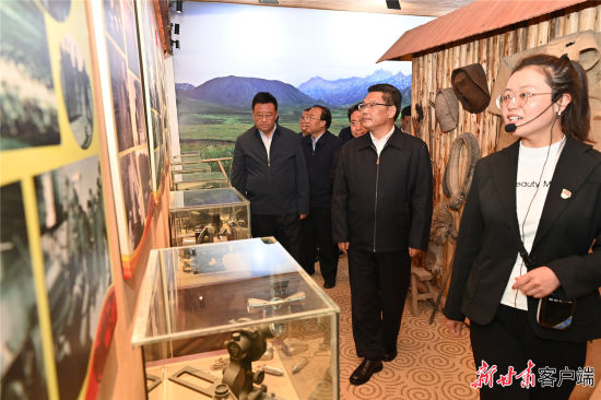 8月31日至9月1日,省委副书记,省长任振鹤在张掖市民乐县,山丹县,临泽