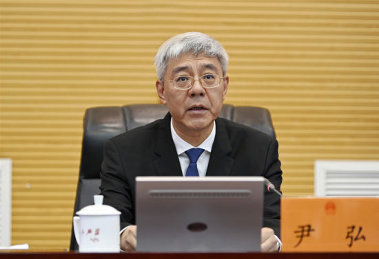 省人大常委会副主任马青林,陈克恭,吴明明,俞成辉,秘书长李德新及